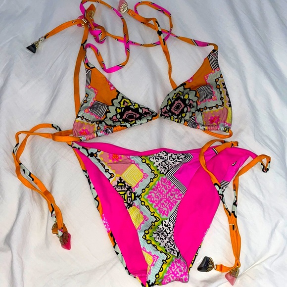 Groovy Print Bikini Set - Picture 1 of 2